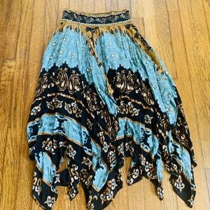Free People bohemian midi skirt
